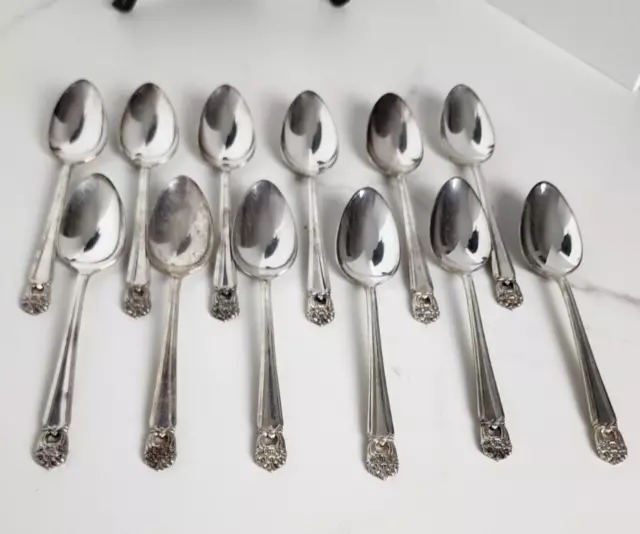 1847 ROGERS BROS Silverplate ETERNALLY YOURS set 12 Teaspoons 1941