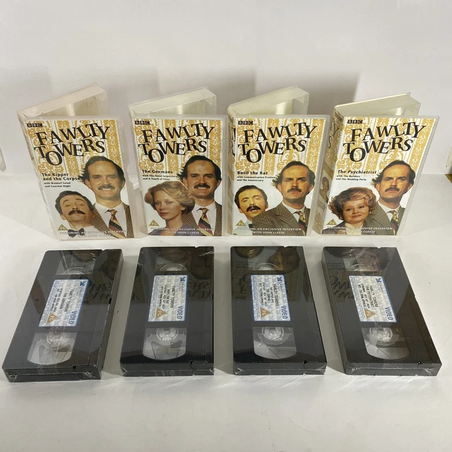 FAWLTY TOWERS VHS 4 Video Complete Collection 12 Episodes Set BBC