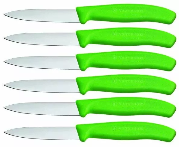 VICTORINOX Gemüsemesser Küchenmesser Brötchenmesser grün Edelstahl 8cm Klinge