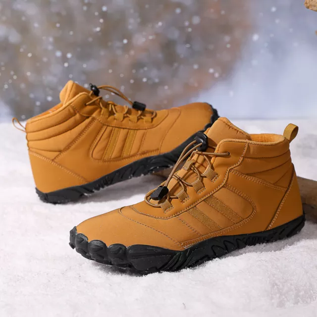 Fur Lined Snow Boot Warm Sporting Shoes Women Men Lace Up Boots for Winter