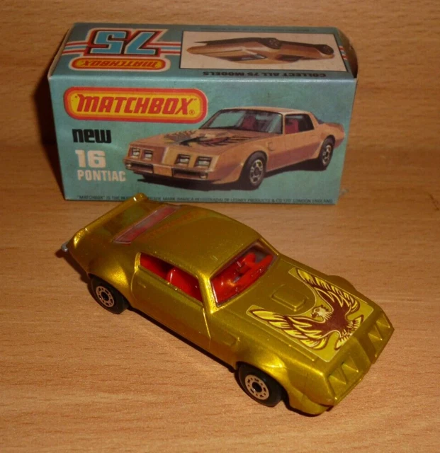 MATCHBOX SUPERFAST NO.16B PONTIAC FIREBIRD 1979 - VGC in VG Type 'L ...