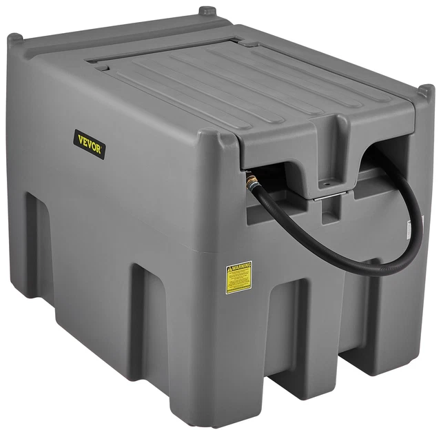 Réservoir Diesel Portable VEVOR 484,5 L – Avec Pompe électrique 12V, Débit 38 L/min, Filtre Duplex Et Jauge, Pour Transport De Carburant