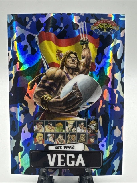 PSA MAGAZINE STREET Fighter 2 VEGA + SEALED Promo Pack Card
