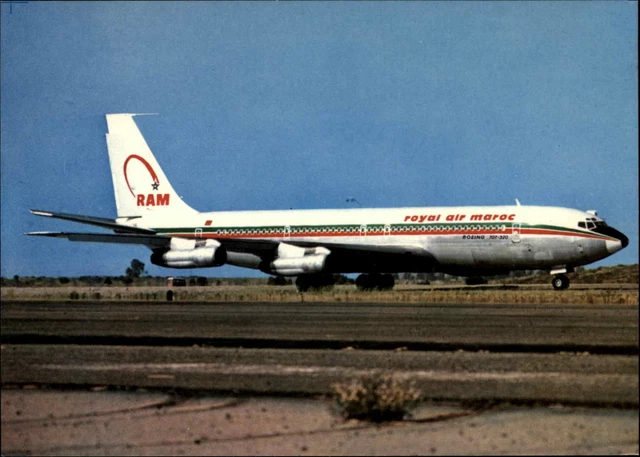 RAM Royal Air Maroc Airlines Vintage Airplane Postcard 4x6