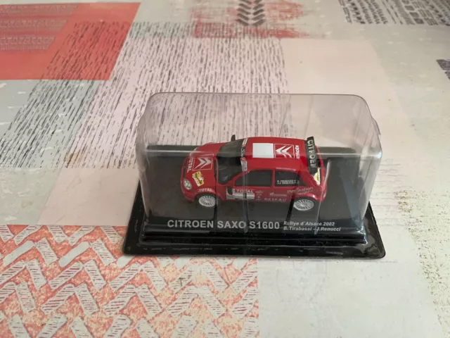 Voiture miniature Citroen Saxo S1600 Rallye D'Alsace 2002 Altaya 1/43