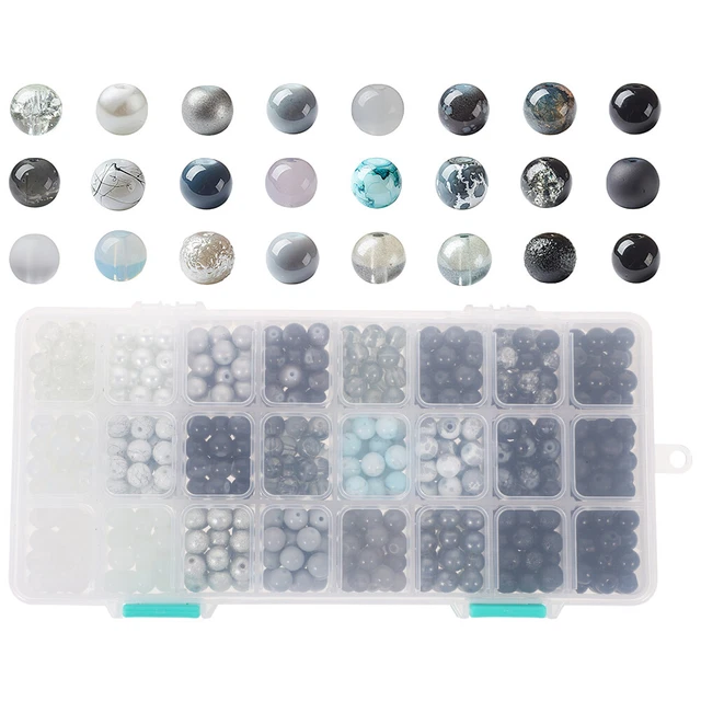 Spacer Beads Jewelry Making Round Beads Craft Sets Charm Braclets Glass