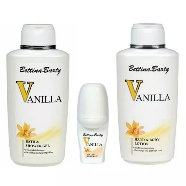 Bettina Barty Vanilla Shower Gel + Body Lotion, je 500ml + Deodorant 50ml