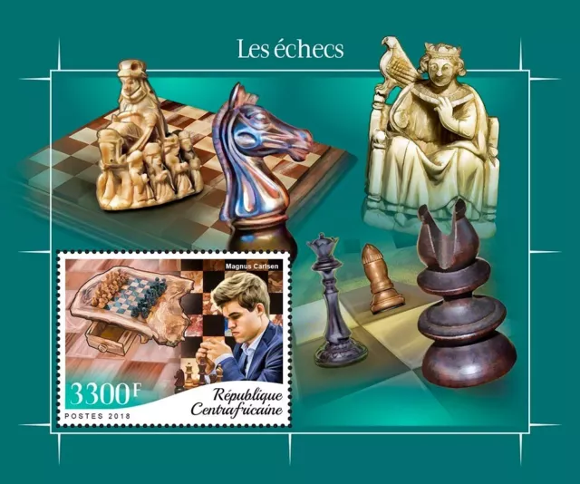 Guinea 2021 MNH Chess Stamps Anatoly Karpov Bobby Fischer Max Euwe Sports  1v S/S