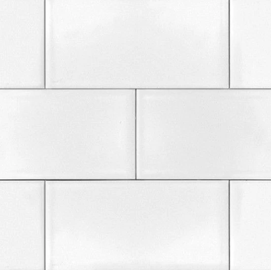 White 4x8 Shiny Glossy Ceramic Subway Tile Backsplash Wall Floor KITCHEN or BATH