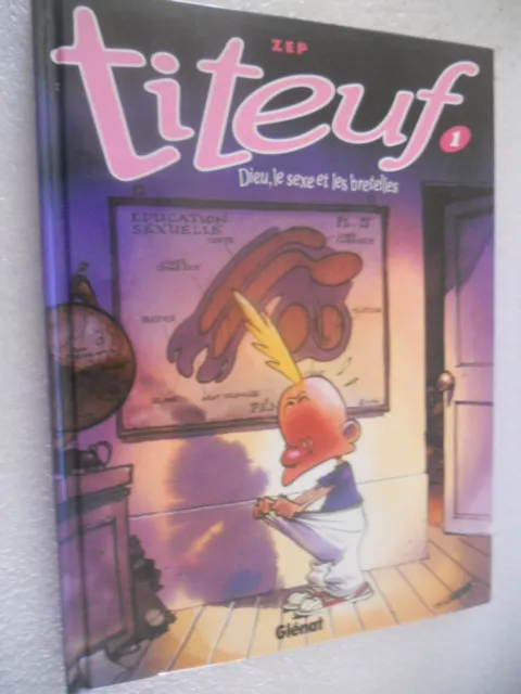 bd colorisée titeuf tome 1 dieu le sexe et les bretelles