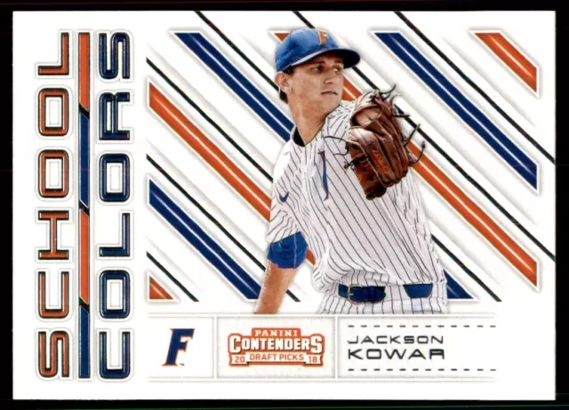 2018 Panini Contenders Draft Picks School Colors Jackson Kowar Florida Gators #6