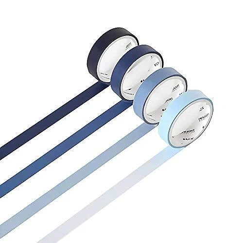 Set di 6 (6,9 m/rotolo, colore naturale, Sticky carta Washi per fai da (x1j)