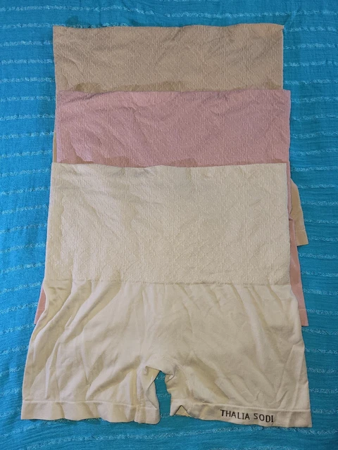 Thalia Sodi Sz XL,Knit Waist Shaping Shorts~Firm Control Shapewear ~3 Pk~Style ❤