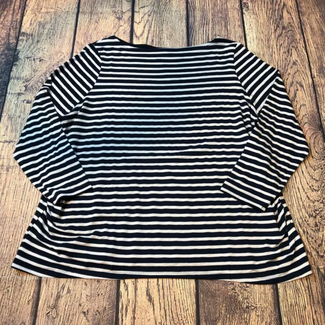 Asos Womens Size 16 Striped Long Sleeve T Tee Shirt NEW NWOT