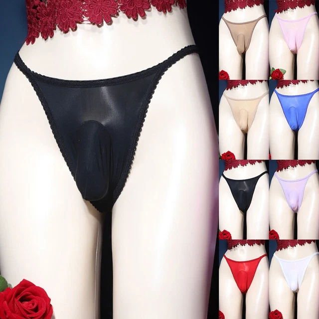 Sous-vêtement Homme String En Dentelle – Modèle Ouvert – Respirant – Taille Unique