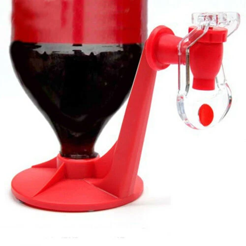 The Magic Tap Coke Bottle Inverted Plastic Beverage Water Dispenser Household Su