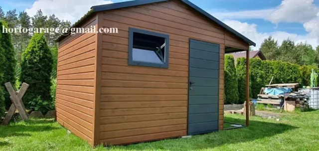 3,5x3 Metallgar Blechgarage GERÄTESCHUPPEN Garage Container Versteck Lagerraum