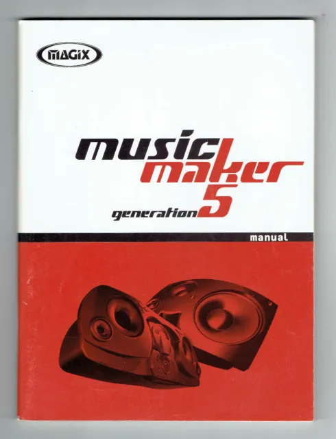 Music Maker 5e génération. Logiciel + 3 CD-ROM + notice. Windows 95/98 - Win-NT