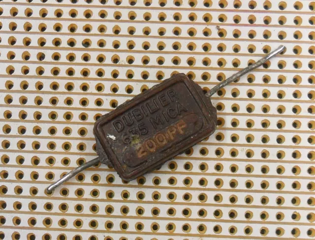 200pF MICA CAPACITOR TCC .0002uF 0.2nF USED VINTAGE CHECKED