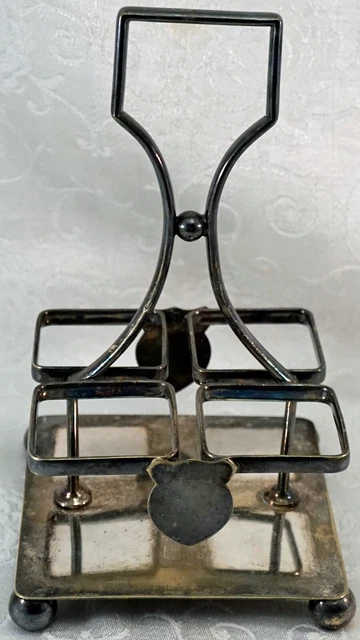 Antique Silver Plate Holder for Castor Set George Wish Sheffield England