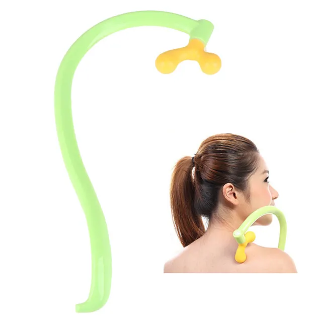 Back Massager Tool Neck Self Muscle Pressure Relieve Stick Manual Massage PoiDB