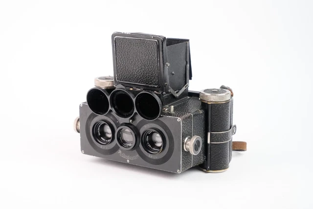 Appareil Photo Stéréo Ancien – Amator-Fotografen Ved Enna Copenhague – Vintage