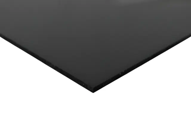 BuyPlastic Black Polycarbonate Plastic Sheet  1/4" x 18" x 24" , Lexan panel