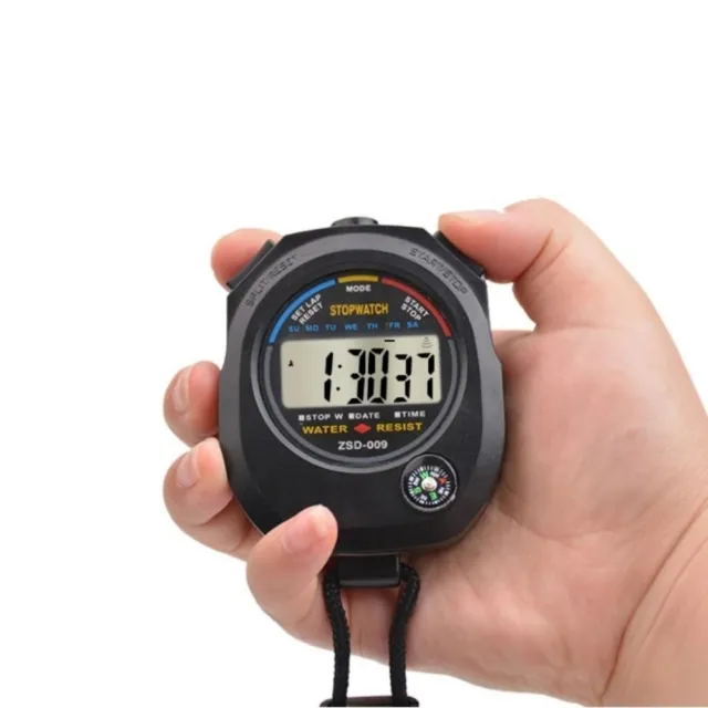 Reloj cronómetro deportivo digital, Cronómetro digital con alarma /  calendario para natación fútbol, Cronómetros deportivos a prueba de golpes  para entrenadores