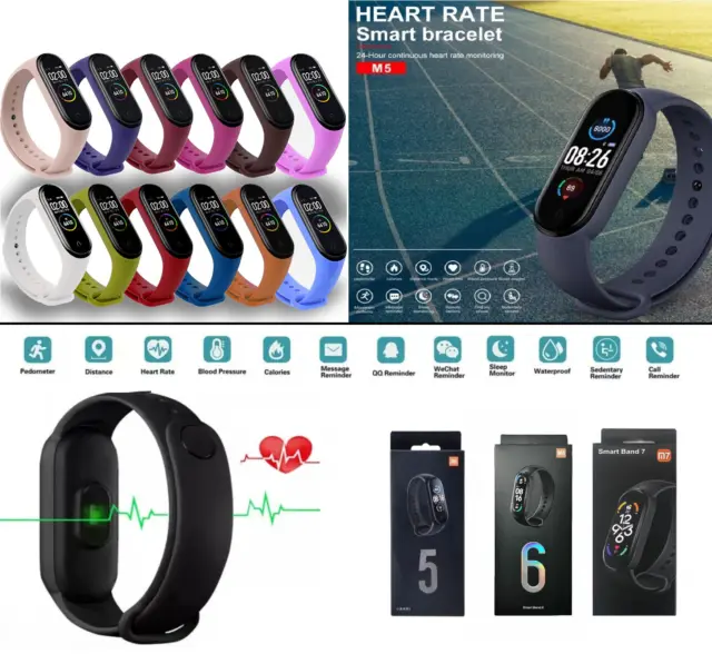 Smartwatch M5 M6 M7 Orologio 2022 Tracker Bluetooth Cardiofrequenzimetro Fitness