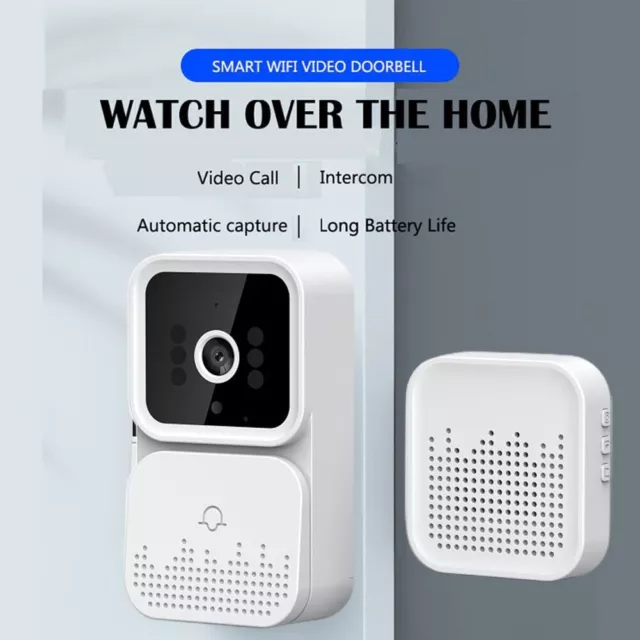 Sonnette vidéo à distance sans fil, Smart Home Wifi Door Bell Carillon de  caméra de sonnette sans fil extérieur Interphone audio bidirectionnel  Vision