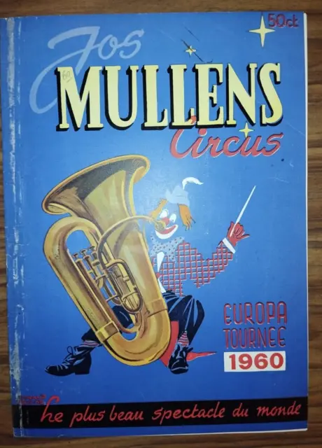 Programme Jos Mullens Circus 1960 - Cirque circo