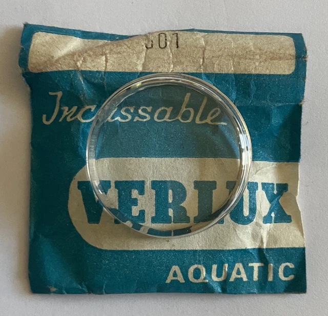 Verre (glass) En Plexi Pour Montre De Plongée Verlux - Diamètre 348 - Pièce D'occasion NOS