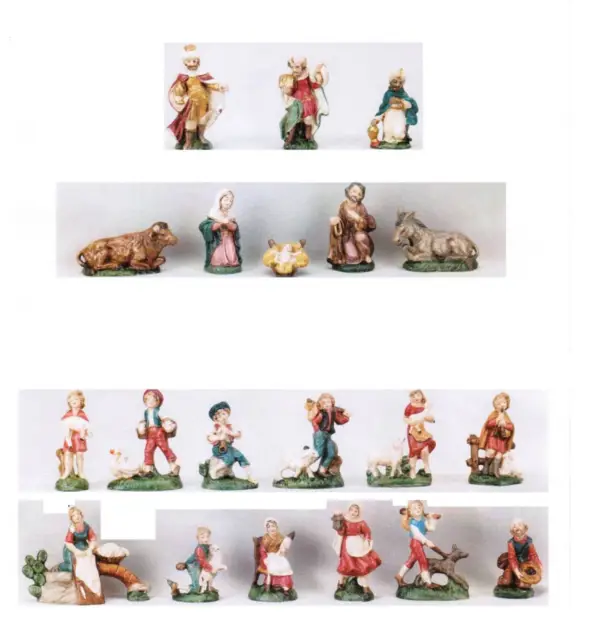 Krippe Krippenfiguren Zusatzteile für 10 cm Terracotta Figuren Italien Schafe