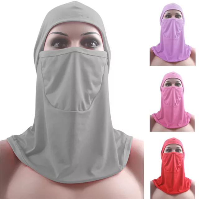 Arab Prayer Full Cover Muslim Hijab Niqab Veil Islamic Mask Scarf Shawl 2BB