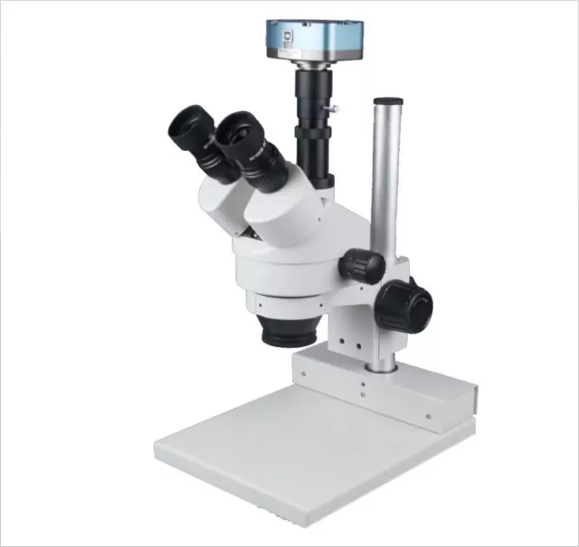 45x Digital Zoom Stereo Trinocular Microscope w 3Mp Camera w Measuring Software