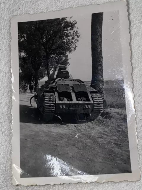 Foto Wk 2 Ww 2 Französischer Panzer Mit Kennung