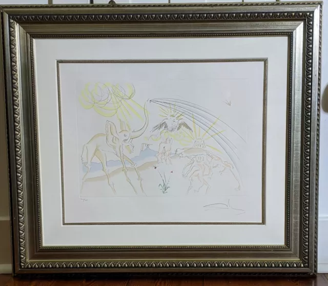 Salvador Dali "Les Animaux Malades De La Peste 1974" Signed Print, Framed