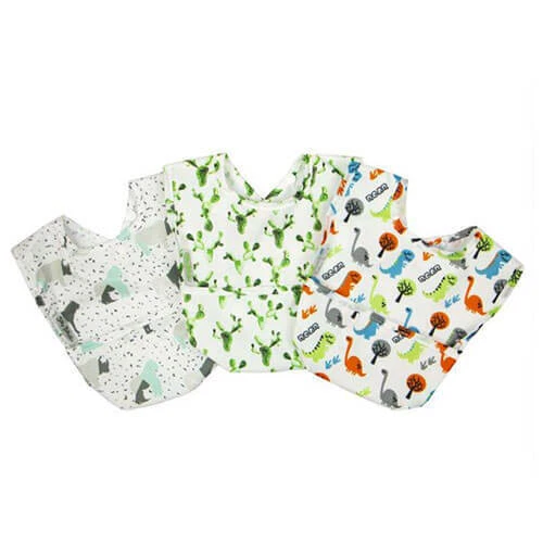 BOY Silly Billyz Nylon Pocket Bib Cotton Velour Front Non Rip Nylon Pack Of 3