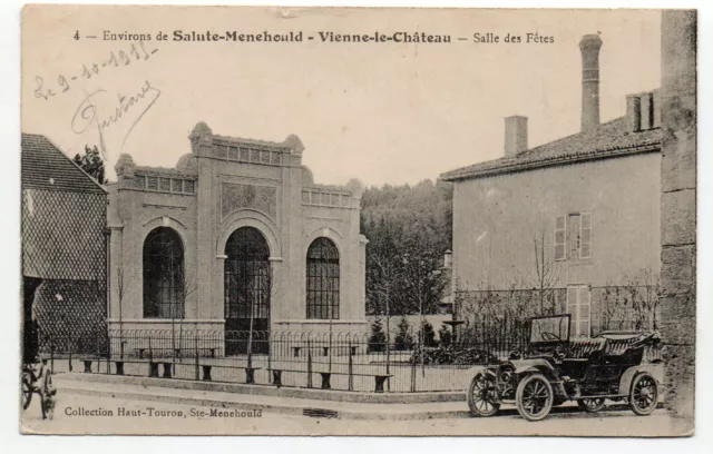 VIENNE LE CHATEAU - Marne - CPA 51 - Voiture à la salle des fetes