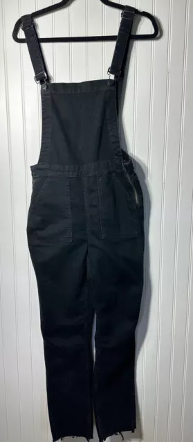 Madewell Bib Overalls Womens Size Medium Black  Denim