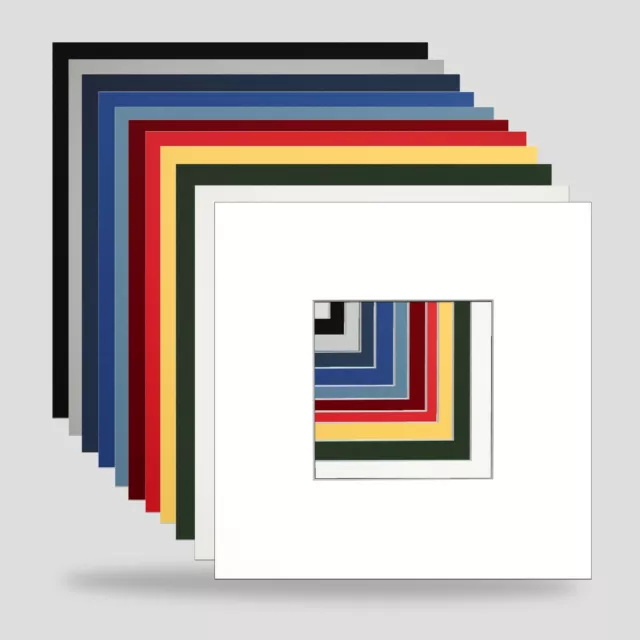 8x8 INCH PHOTO MOUNTS FOR 4x4 PACK OF 5 CHOICE COLOURS Photo Art FRAME FREE P&P