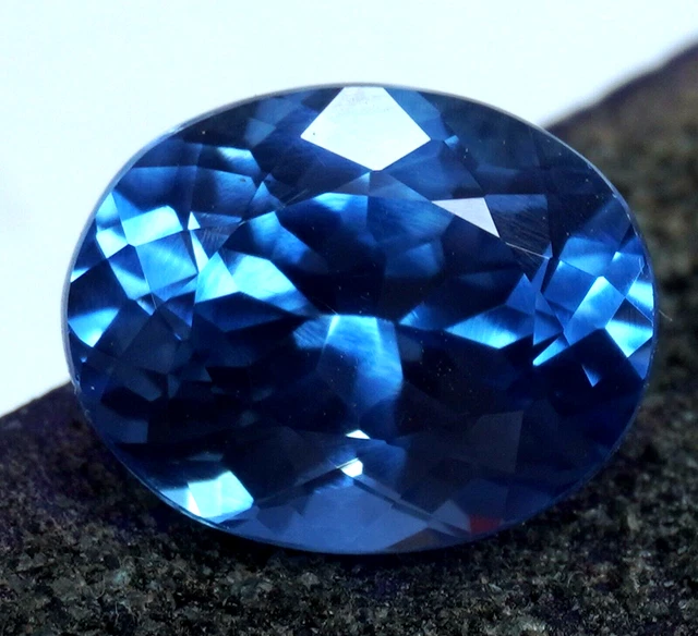 Natural Blue Santa Maria Aquamarine 9.65 Ct Oval Cut Treated Loose Gemstone