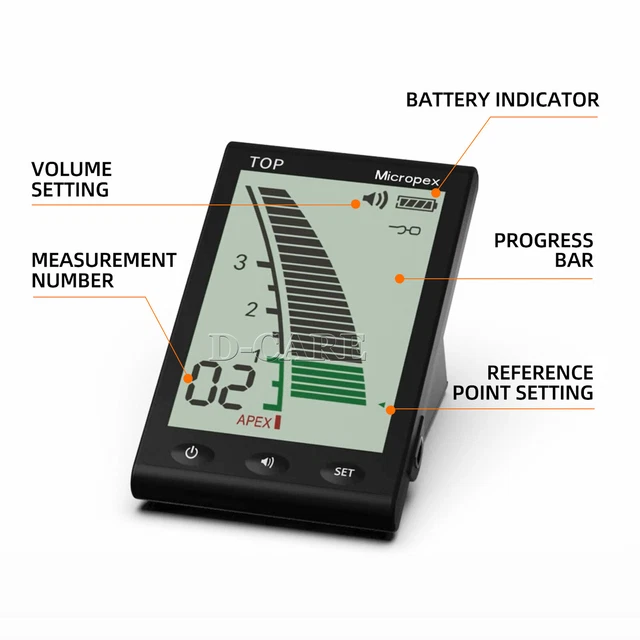 TOP Dental Endodontic Root Canal Finder MicroPex Apex Locator Install Battery DC