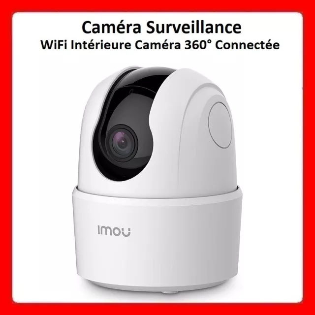 Caméra Surveillance Wifi Intérieur 2K(3Mp) Caméra 360° Connectée Smartphone  Appel D'Une Seule Touche Détection Humaine Ai Sui[H45]