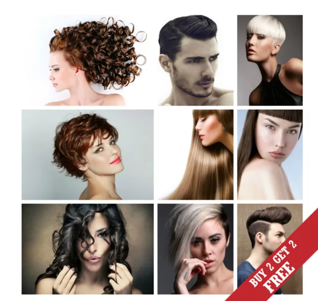 POSTER OPTIONS FOR HAIR SALON, Hairdresser, A3 Beauty Prints For Berber Shops