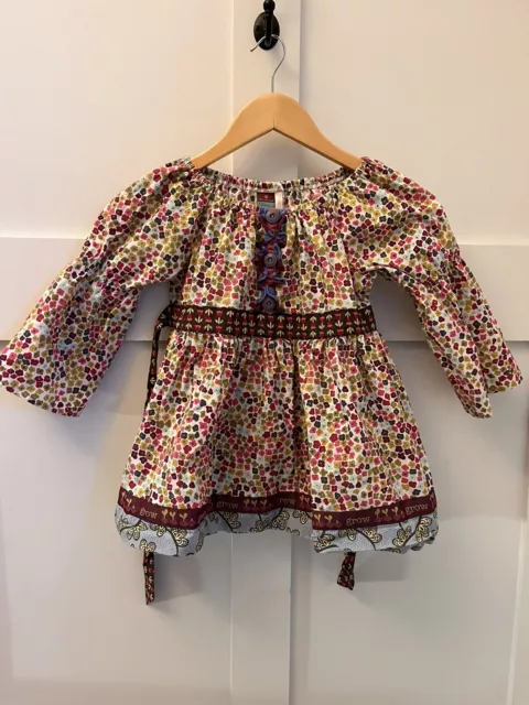 Girls Matilda Jane Character Counts Grow Beets Blouse Floral Shirt Size 8