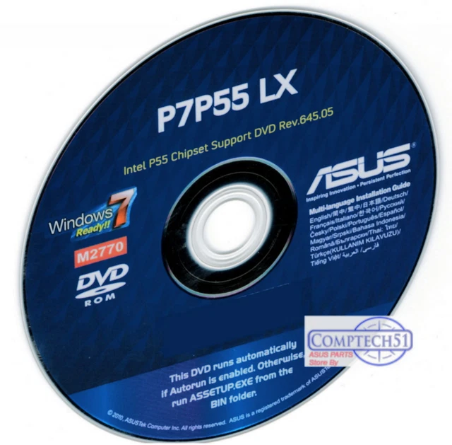 ASUS P7P55 LX Motherboard Drivers M2770 Win 7 8 8.1 15.99 PicClick