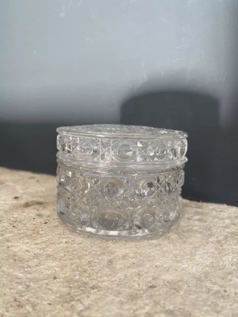 Boite à Bijoux en Cristal de BACCARAT Signée Bonbonnière Ronde Pot Sucre Ancien