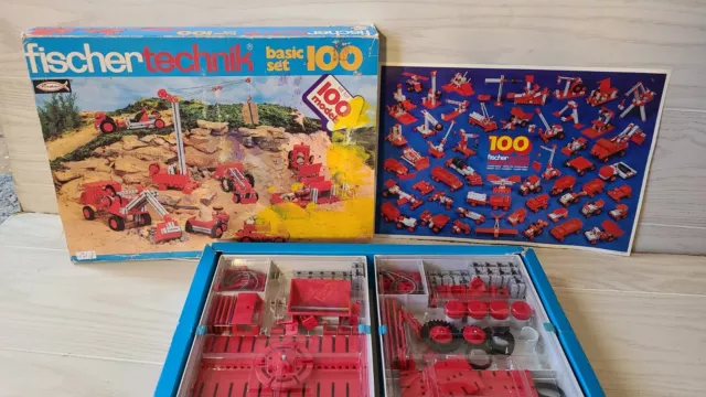 Fischer Technik Kit for 100 Models | VINTAGE early 1980s Pieces Still Sealed