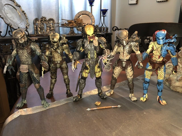 NECA Predator Action Figure Lot Scar Ghost Jungle Warrior Vs Aliens McFarlane